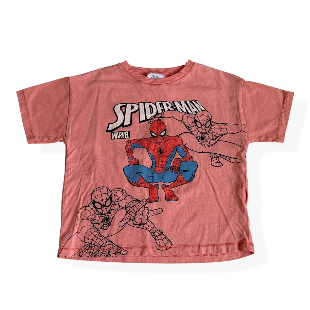 Zara Kids Marvel Spiderman Graphic T-Shirt Boys 4